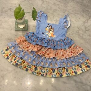 Bluey Girls Boutique Ruffle Twirl Dress
